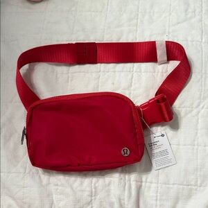 lululemon athletica Red Waist Bag Fanny pack cross body bag